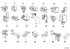 Различные держатели провода