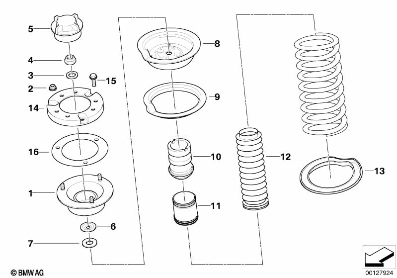 Опора аморт.ст./изол.прокл.пруж./доп.эл.