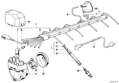 Жгут пр.в.напр./свеча заж./распределит.