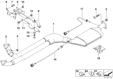 Катализатор/передний доп.глушитель