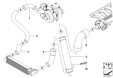 Система впуска воздуховода наддув.возд.