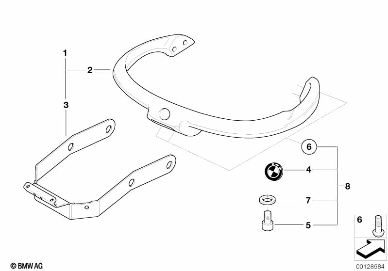 Уст.компл.поручня сид.пер.пассаж. бол.