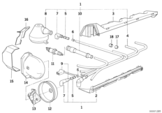 Жгут проводов высокого напр./свеча заж.