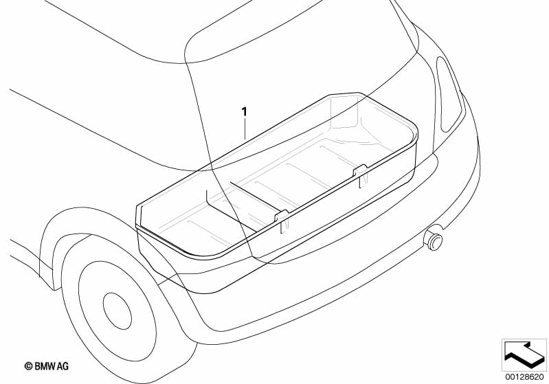 Luggage compartment pan
