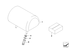 Сиденье Зд, подголовник Ср