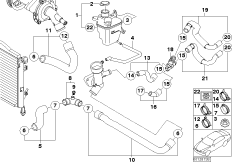 Расширительный бачок/шланги сист.охлажд.
