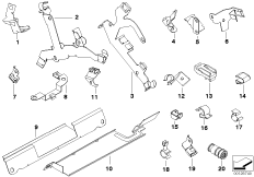 Элементы крепления жгута проводов