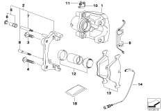 Датчик износа торм.накладки пер.колеса