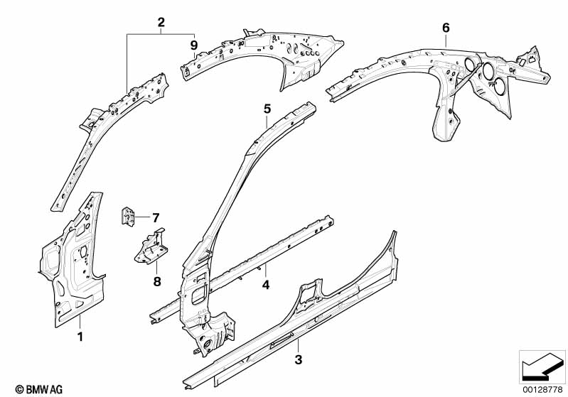 Детали бокового каркаса