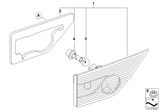 Блок задних фонарей на багажной двери