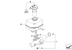 Главный тормозной цилиндр/бачок
