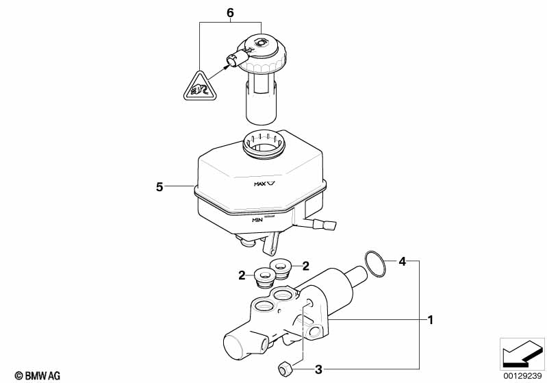 Главный тормозной цилиндр/бачок