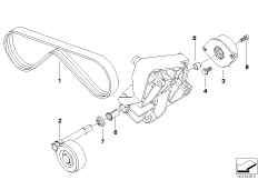 Ременный привод компрессора кондиц.