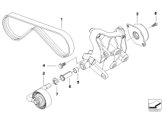Ременный привод компрессора кондиц.