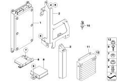 Детали SA 639/SA 664 в багажном отделен