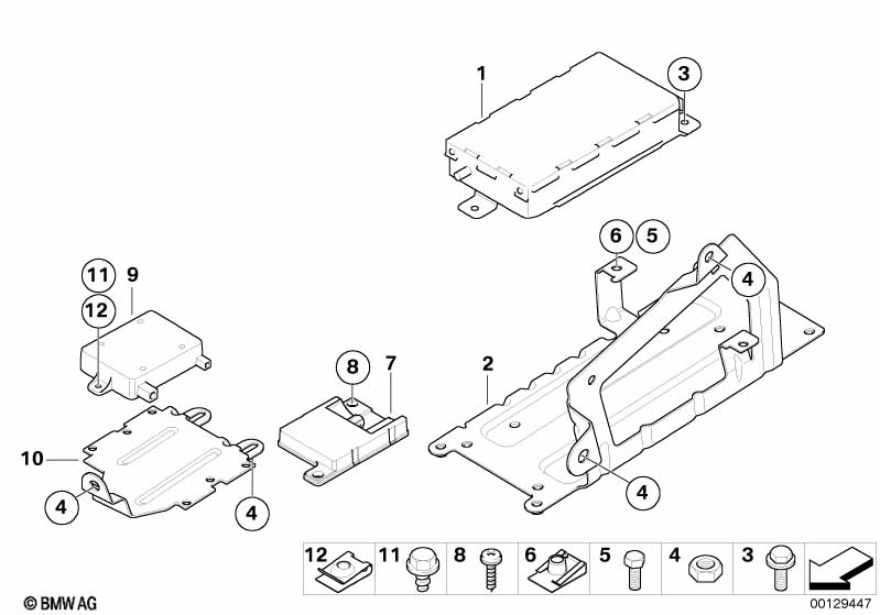 Детали SA 644 в багажнике