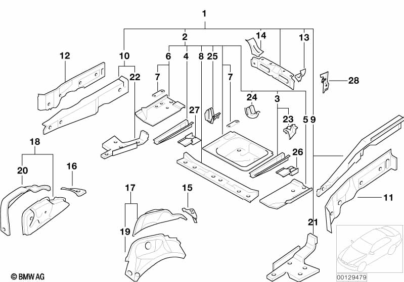 Дополнит.элементы пола багажника