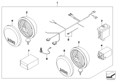 Компл.дооснащения фары дальнего света