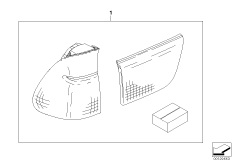 К-т доосн.блоками задн.фон.Facelift 2003
