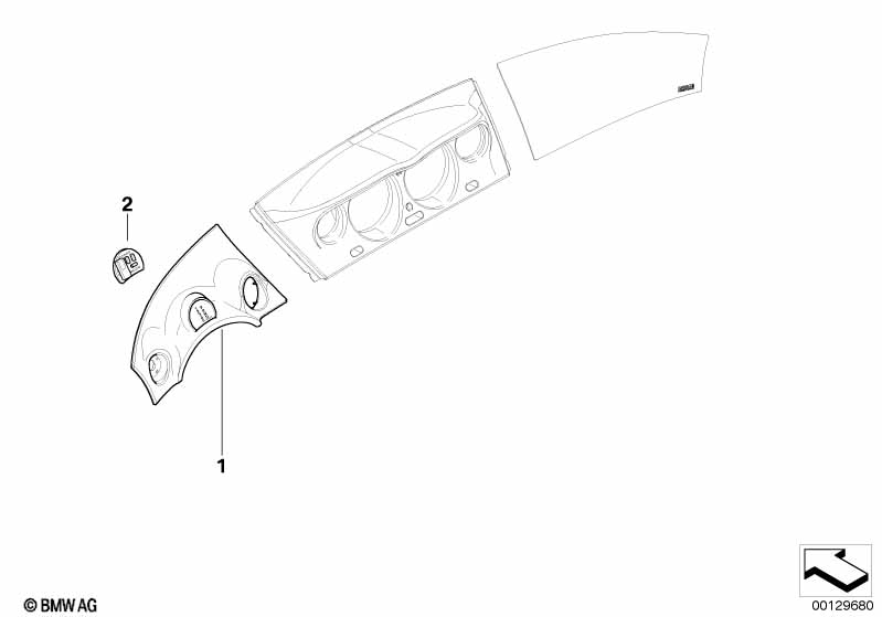 Накладка на пан.приб.Л с инд.включ.пер.