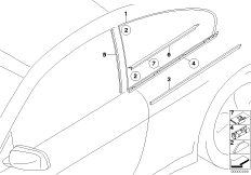 Боковое стекло неподвижное