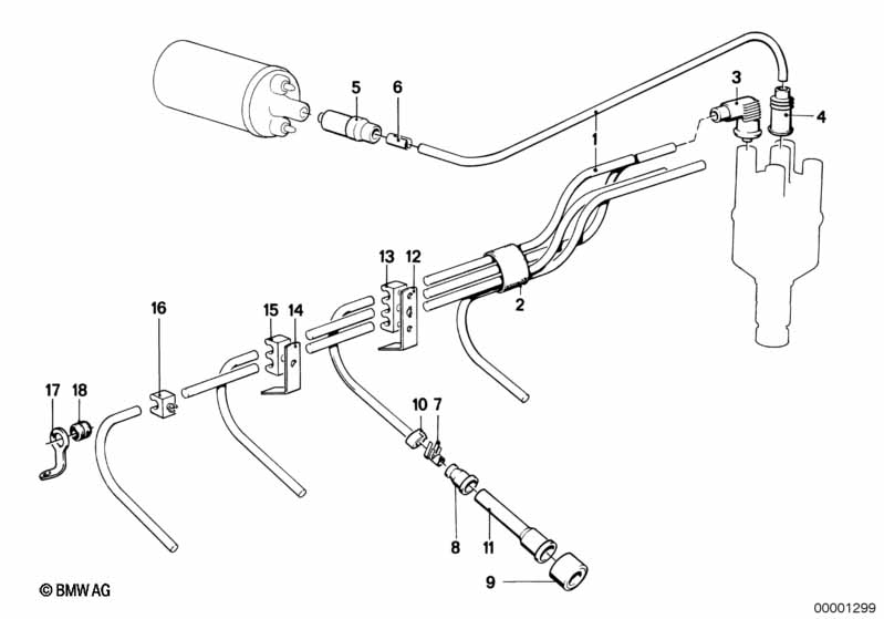 Жгут проводов высокого напряжения