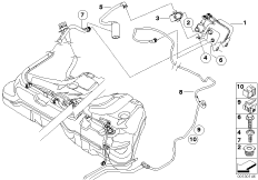 Фильтр с акт.углем/вентил.с.подачи топл.