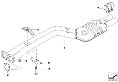 Передний дополнительный глушитель