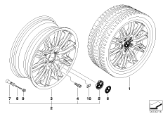 Л/c диск BMW со сдв.сп.в M-ст., диз.164