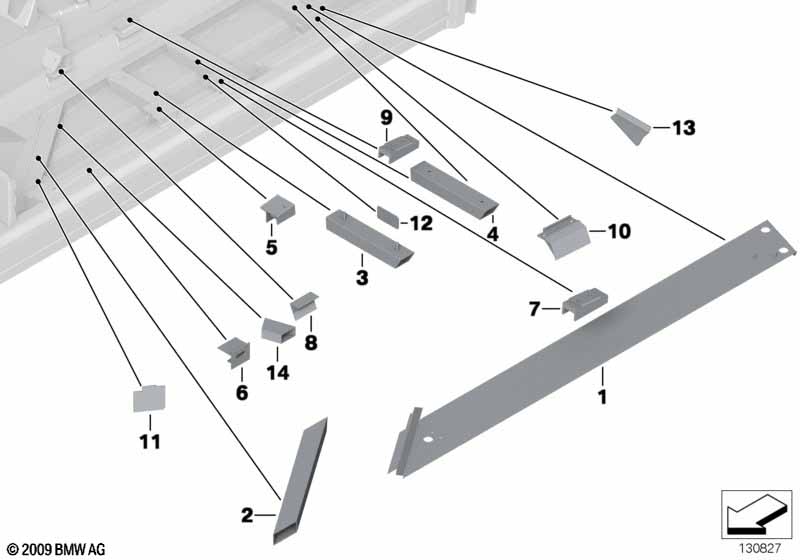 нижние части задних сидений