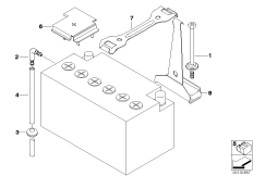 Крепление батареи и дополнит. элементы