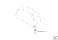 Подголовник заднего сиденья