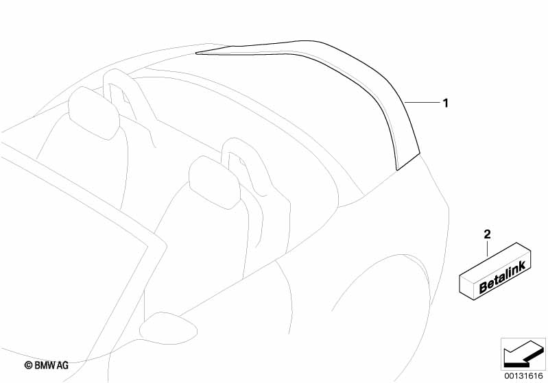 Задний спойлер M Performance