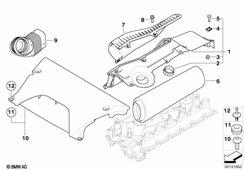 Глушитель шума всасыв./сменн.эл.фильтра