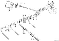 Жгут проводов высокого напряжения
