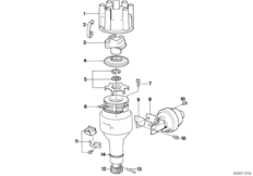 Детали распределителя зажигания