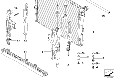Элементы крепл.радиатора водян.охлажд.
