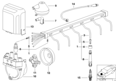 Жгут пр.в.напр./свеча заж./распределит.