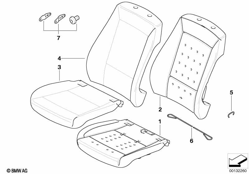 Набивка и обивка базового сиденья Пд