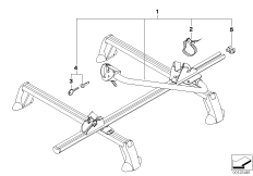 Фиксатор для туристического велосипеда