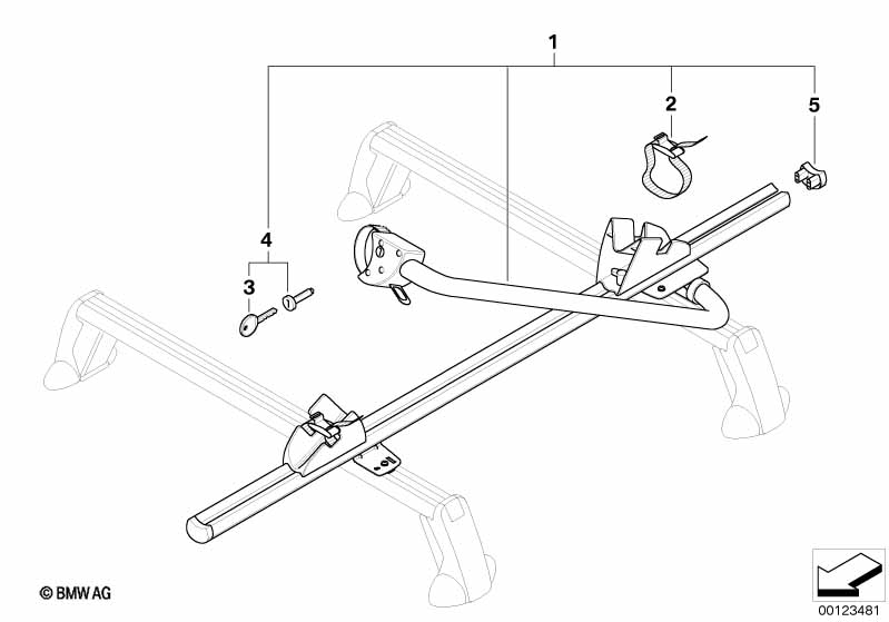 Фиксатор для туристического велосипеда