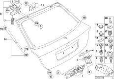 Багажная дверь/система запирания