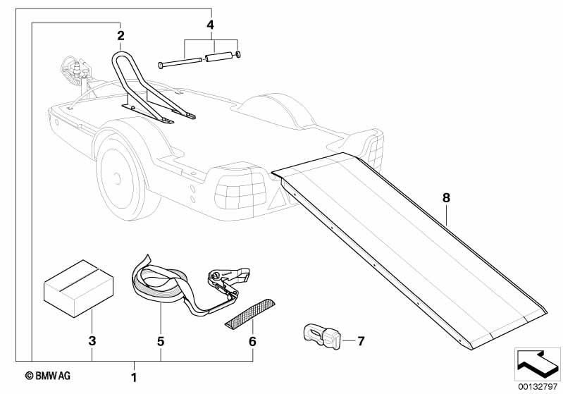 Модуль мотоцикла прицепа
