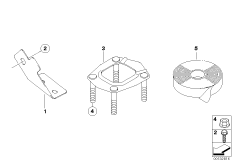 Элементы крепл.жгута проводов КПП DXC
