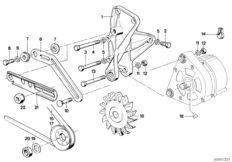Элементы крепления генератора