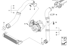 Система впуска воздуховода наддув.возд.