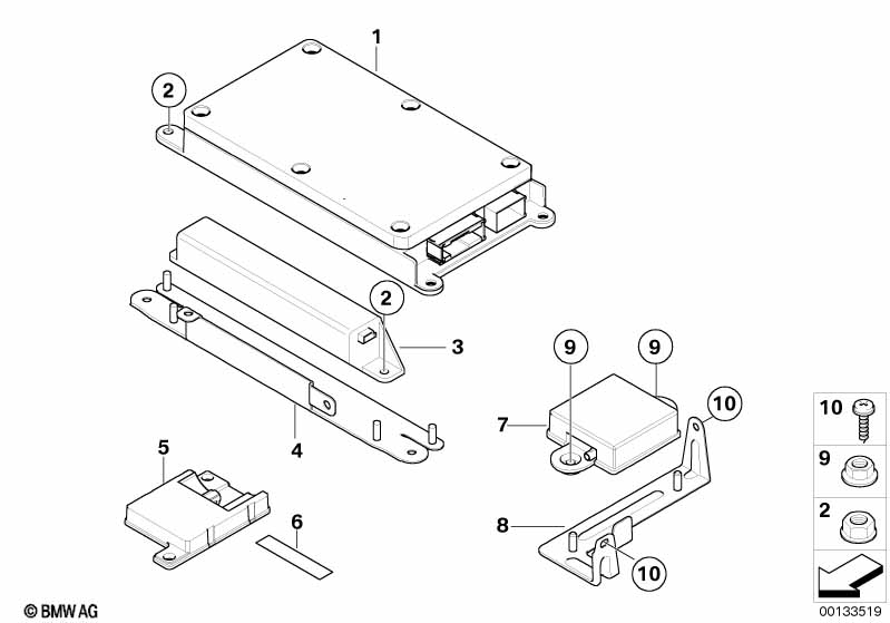 Детали SA 638 в багажном отделении