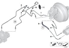 К-т трубопровода торм.сист.в мот.отсеке