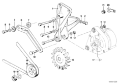 Элементы крепления генератора