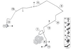 К-т трубопровода тормозной системы Пд